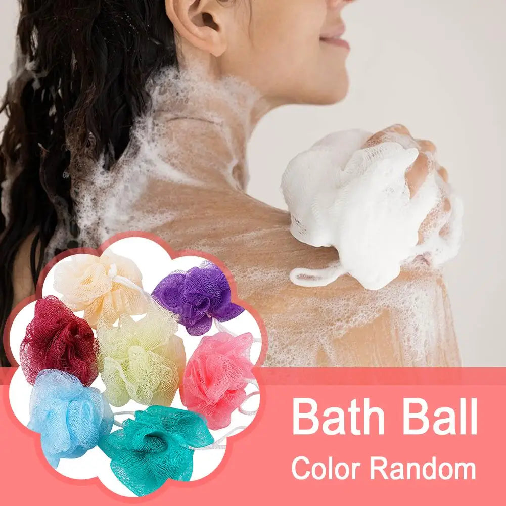 Soft Mesh Foaming Bath Sponge Ball – Exfoliating Body Scrubber & Skin Cleaner