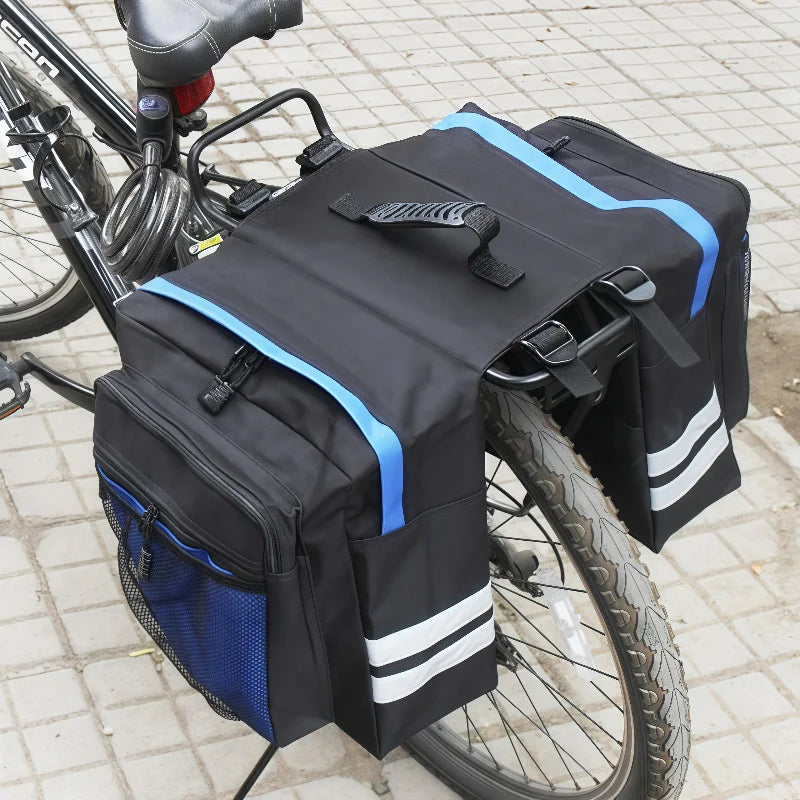 Waterproof Bicycle Rear Seat Bag — Double-Sided Reflective