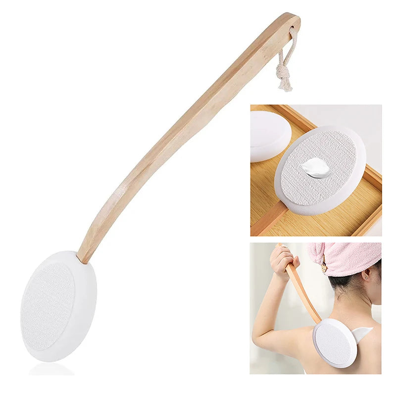 Long Handle Shower Body Brush Scrubber – Multi-Function Sunscreen Applicator & Cleaner Brush
