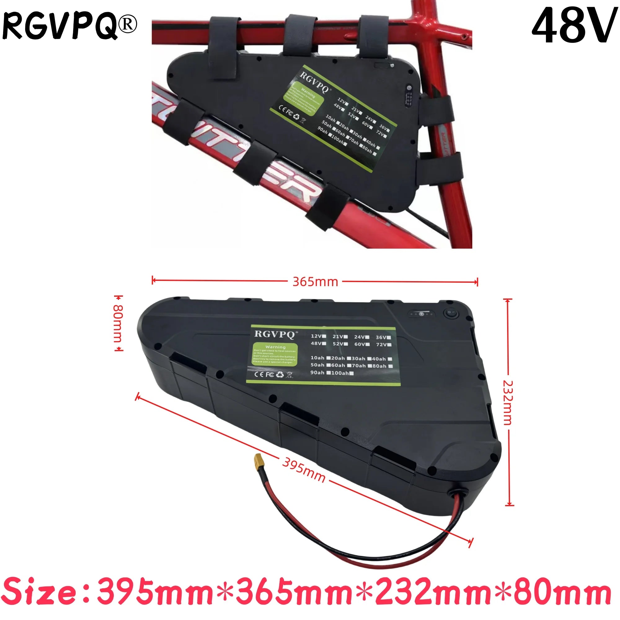 48V 60Ah High-Capacity LiFePO4 Battery — Deep Cycle for E-Bike, Solar & Off-Grid Systems