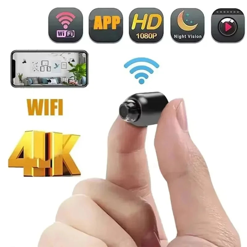 Mini Portable Security Camera – Night Vision, Motion Detection, Wireless Surveillance, Lightweight & Discreet