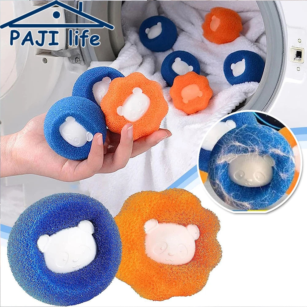 Laundry Balls Pet Hair Remover – Reusable Washing Machine Lint Catcher & Clothes Fluff Cleaner