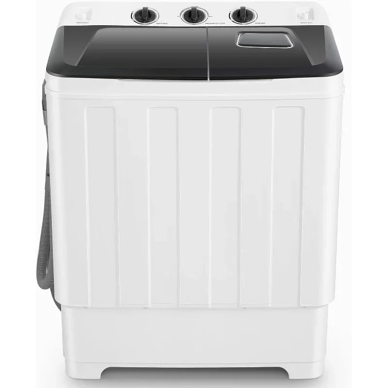 Portable Washing Machine — 2-in-1 Twin Tub Washer & Spinner Combo, 30 lbs Capacity (19 lbs Washer + 11 lbs Spinner), Compact Laundry