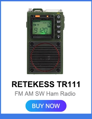 RETEKESS V115 Portable FM AM SW Radio — Rechargeable with USB