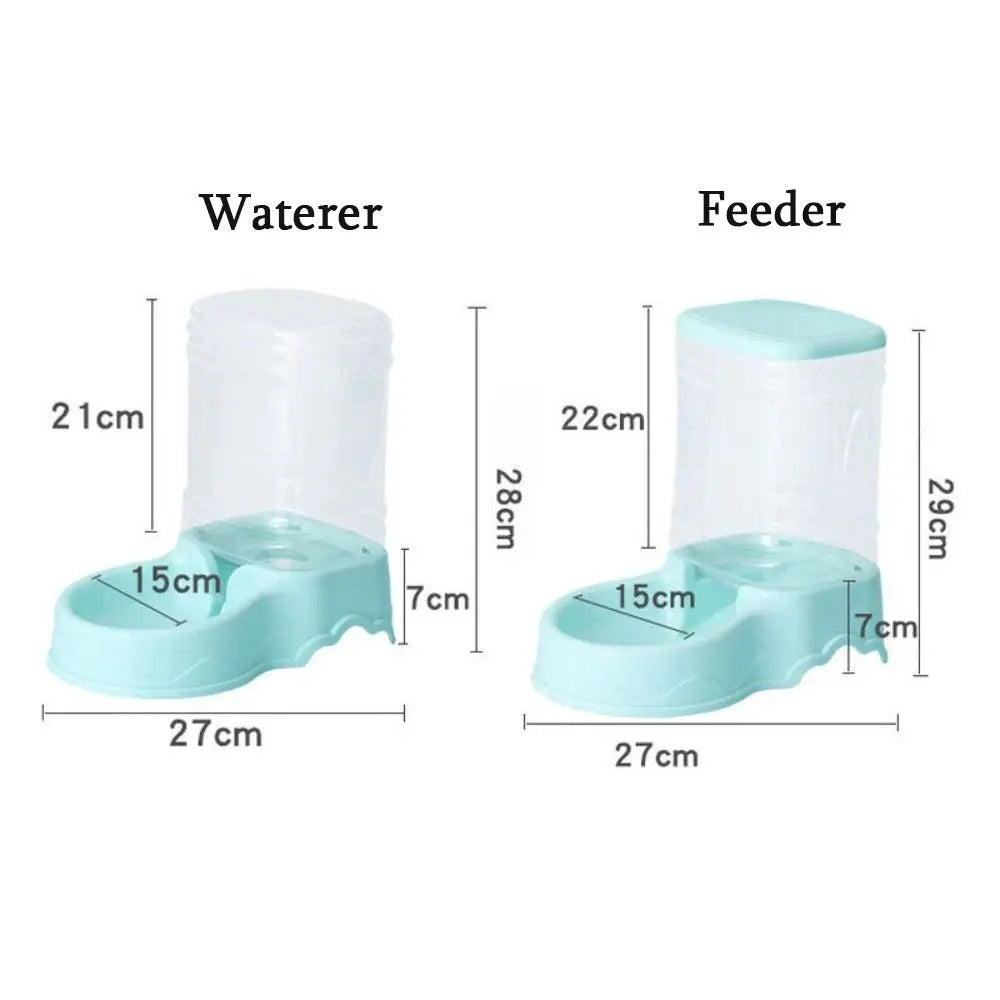 3.8L Automatic Pet Water Fountain & Food Dispenser