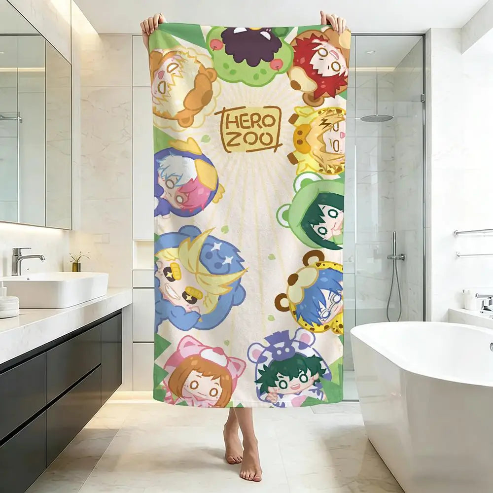 My Hero Academia Ultra-Soft Microfiber Towel – Bath & Beach, Five-Star Quality