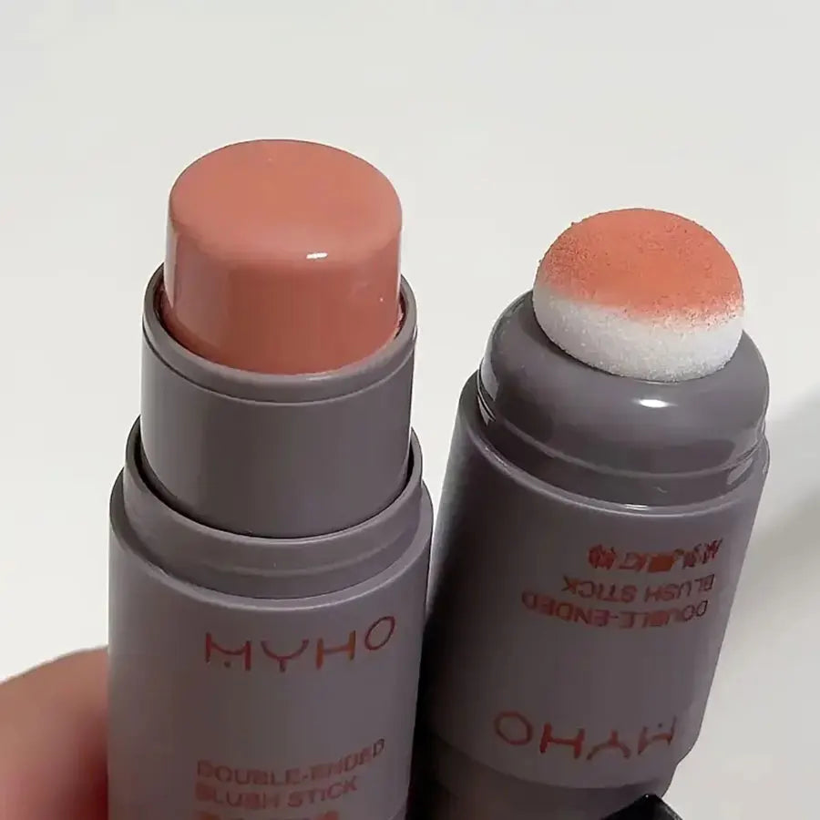 Double-Ended Creamy Blush Stick — Matte Long-Lasting Rouge