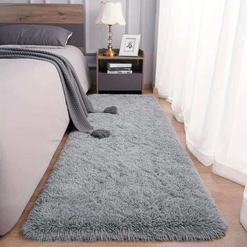 VIKAMA Ultra-Soft Plush Hallway Rug – Machine Washable Multi-Color Bedroom & Living Room Mat