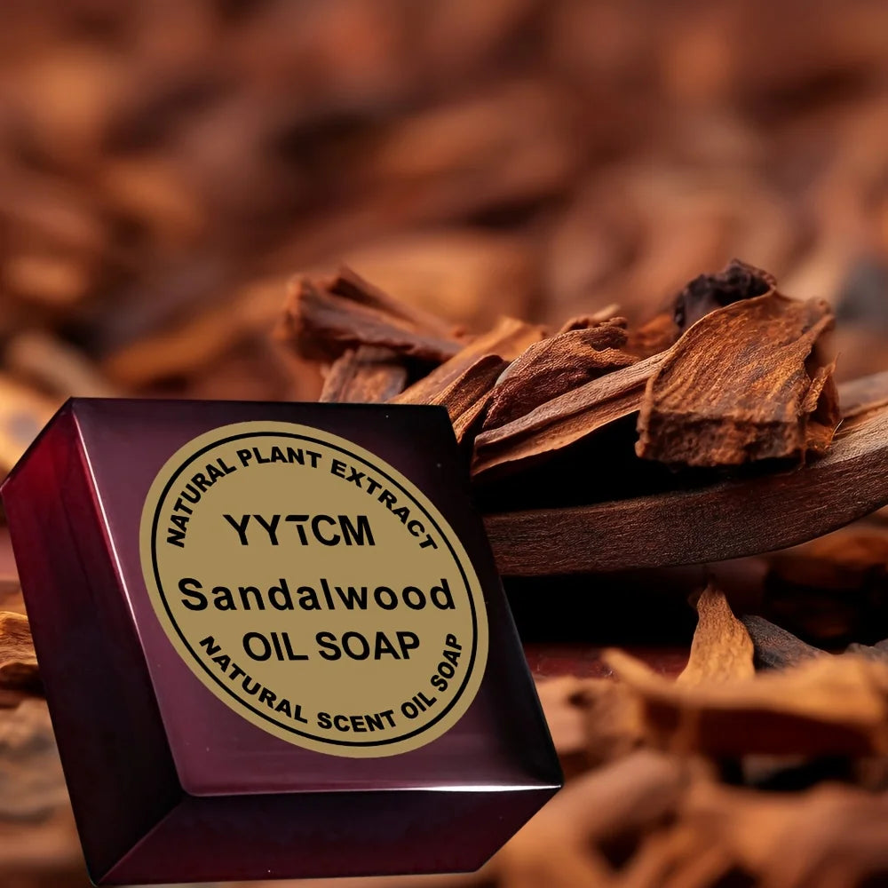 Sandalwood Men's Fragrance Soap Bar – Long-Lasting Scent for Bath, Face & Hand Washing, 65g