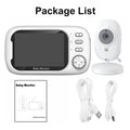 3.5" Wireless Video Baby Monitor – Night Vision, Temperature Monitoring, 2-Way Audio | No WiFi Needed