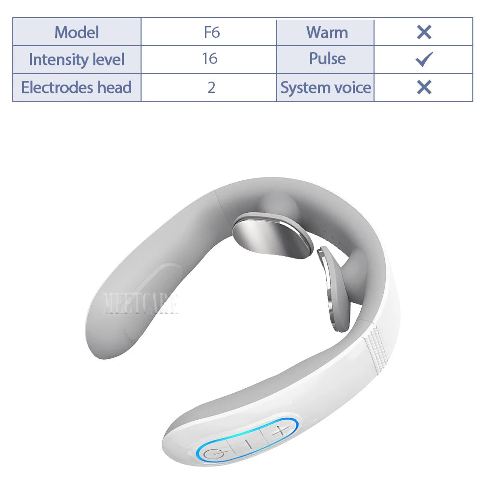 TENS Pulse Neck & Shoulder Massager – Cervical Muscle Relief with EMS & Heat
