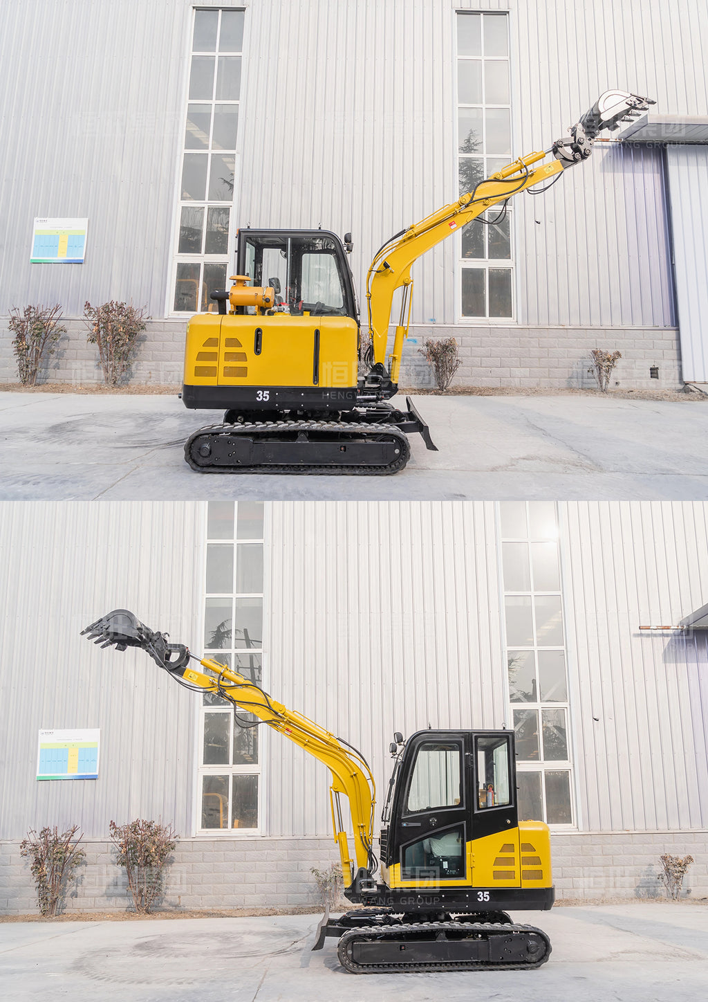 Mini Excavator 3.5 Ton Digger EPA/CE 1 Euro Crawler Excavator For Home Diesel Agricultural Tractor Chinese Sale Diggers Custom