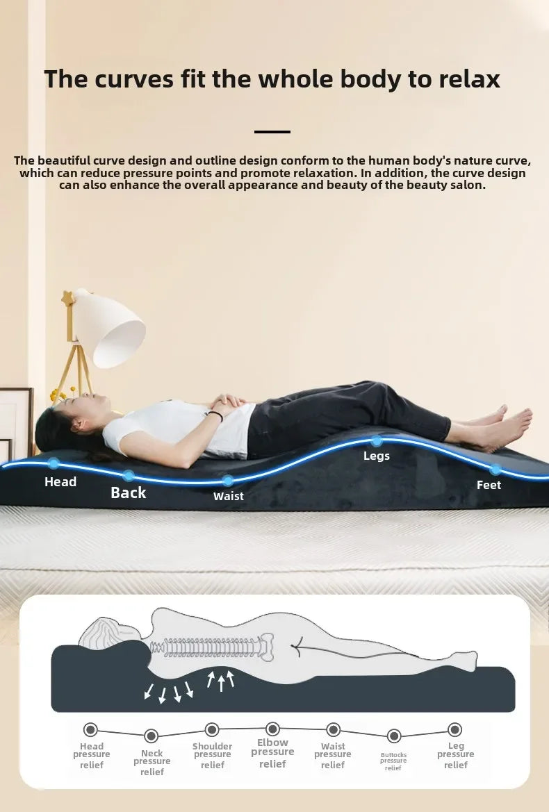Premium Lash Bed Foam Topper – Ergonomic Contoured Cushion for Beauty Salon & Spa