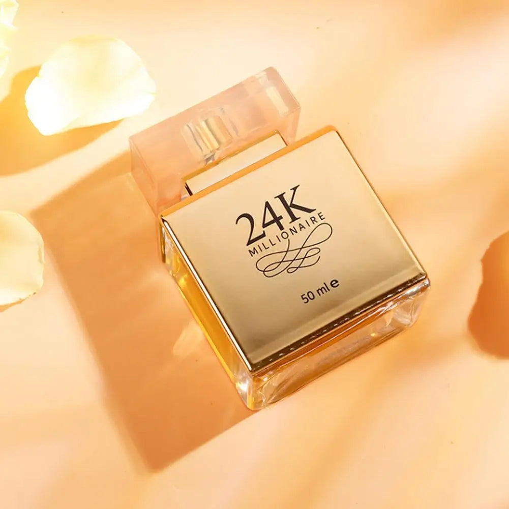 24K Gold Luxury Women's EDP 50ml – Floral Fruity Long-Lasting Fragrance