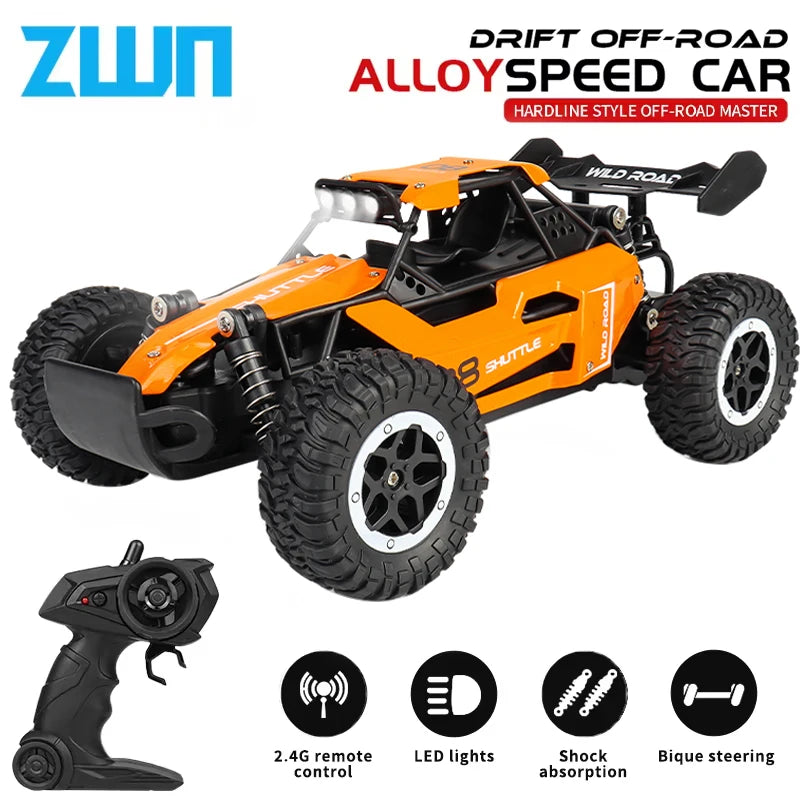 ZWN 1:16 / 1:20 Scale 2.4G RC Off-Road Climbing Car with LED Light – Multi-Model Kids Gift