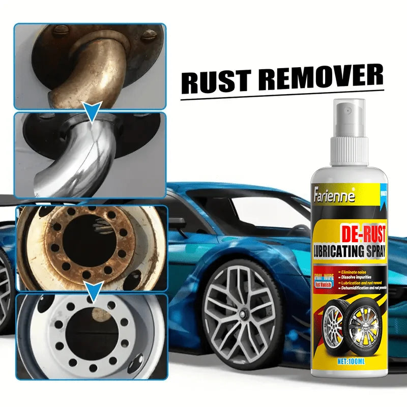 Universal Rust Remover & Revitalizing Spray – Iron-Based Brake Dust & Rust Eliminator for Car Wheels & Metal Surfaces