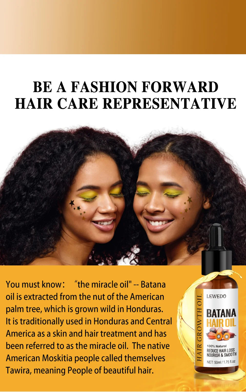 Batana Oil Hair Growth Serum — Anti-Hair Loss Essence for Thicker, Stronger Hair