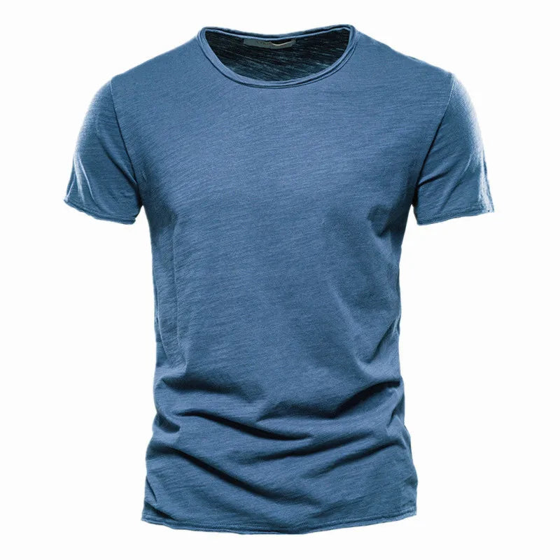Men's 100% Cotton V-Neck Slim Fit T-Shirt — Fitted Everyday Tee