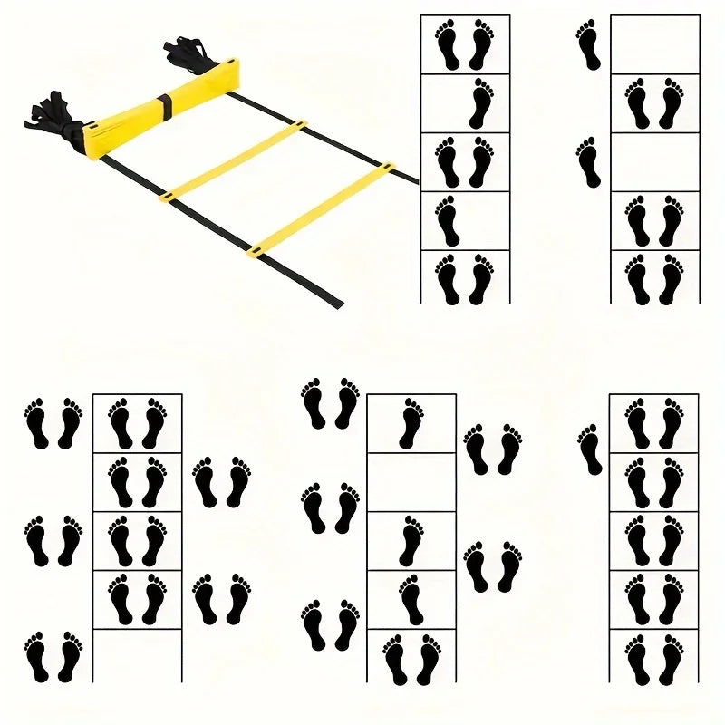 Agility Ladder Set – 2-10M Speed Training with Carry Bag for Soccer, Football, Footwork & Home Gym Drills