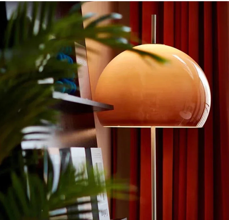 Orange Mushroom Lamp – Floor & Table Options