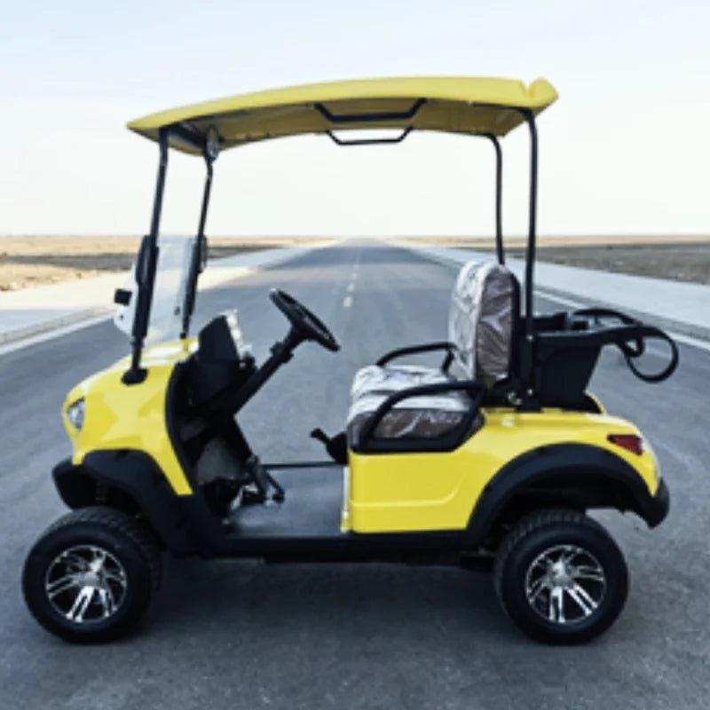 Touring Electric Golf Cart — Multi-Purpose Hunting Cart with Folding Windshield & Touch Display