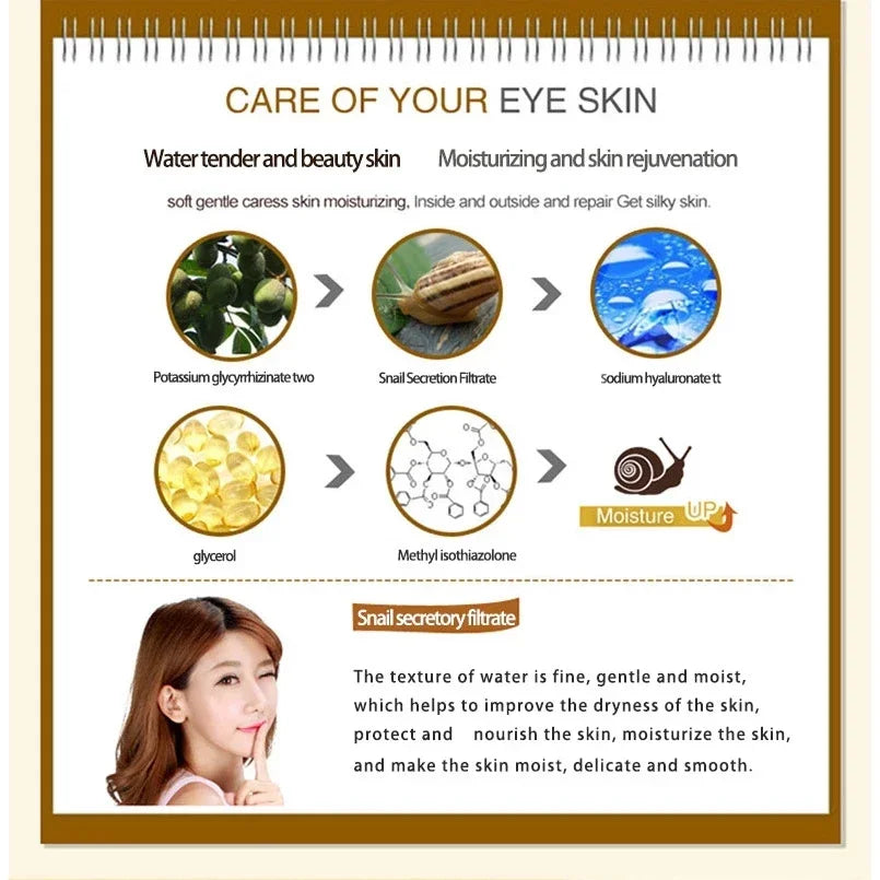 Snail Collagen Anti-Aging Skincare Set — Eye Serum & Face Cream Duo