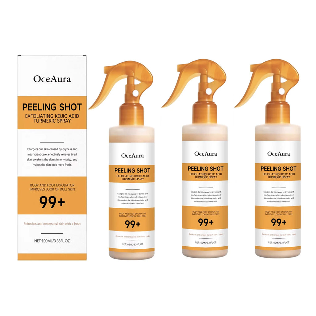 Kojic Acid & Turmeric Brightening Spray & Serum – Exfoliating, Hydrating & Firming Skin Care