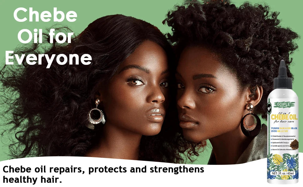 GOIPLE Chebe Hair Care Products Deep Nourish & Moisturize Conditioner Smoothing Anti-loss Breakage Hair Oil or Butter or Powder