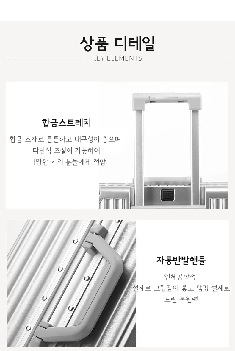 Sushimu PC-ABS Suitcase – Aluminum Frame & TSA Lock