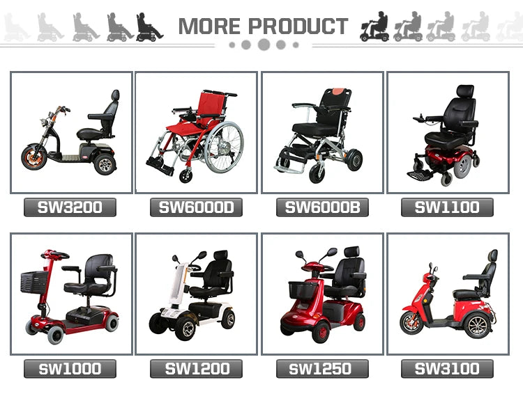 Solar-Powered 4-Wheel Mobility Scooter – 800W, 35±5 km Range