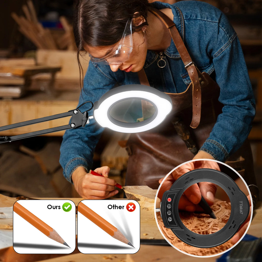 72-LED Illuminated Magnifier with 3-Color Lighting