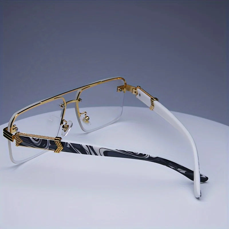 Fashion Rimless Sunglasses | Frameless Small Square UV Protection Shades for Men & Women