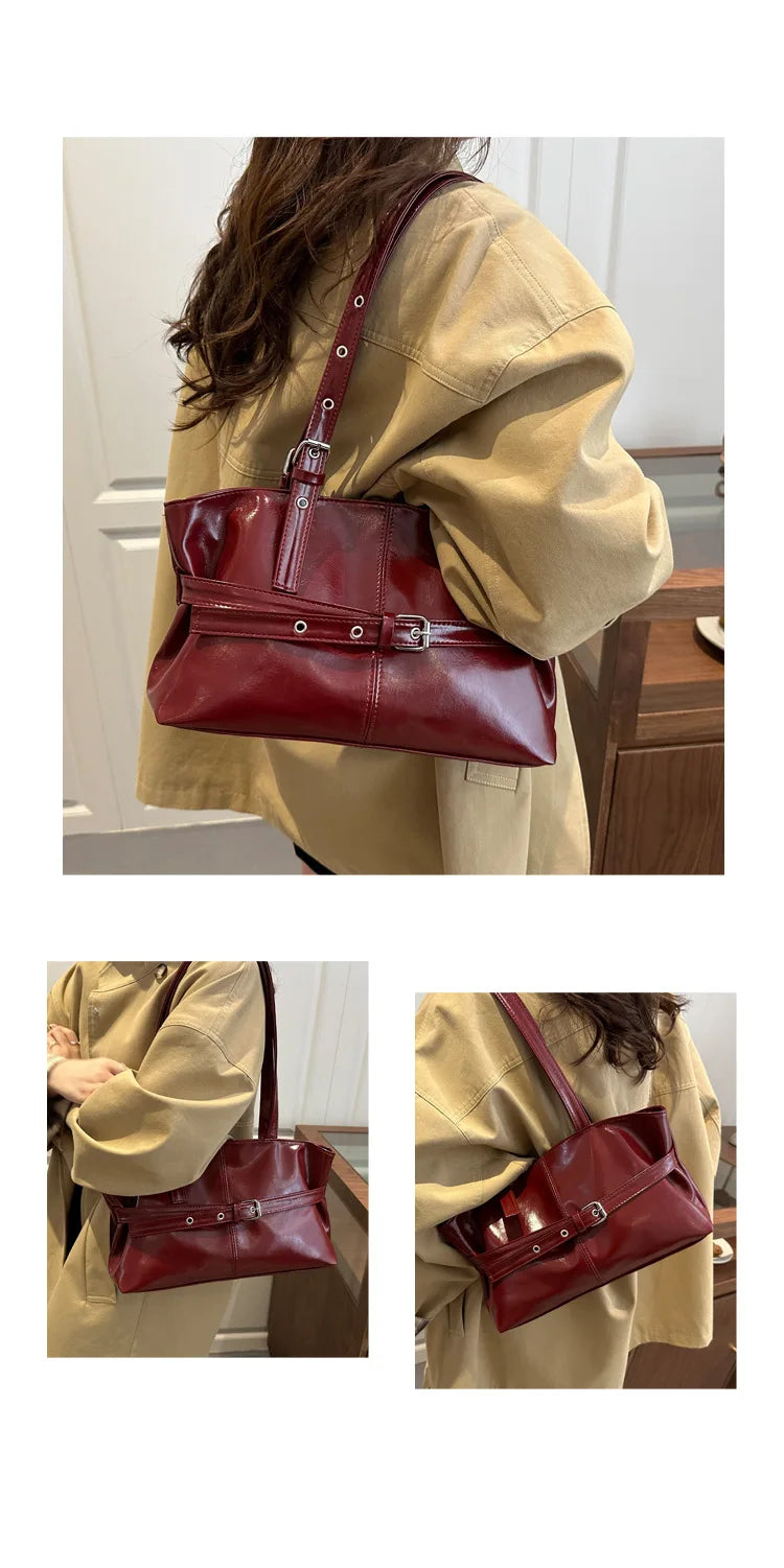 Large Capacity Women's Retro Tote Shoulder Bag