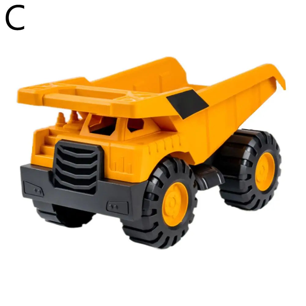Inertial Beach Construction Truck Toy – Digger, Bulldozer & Tipper for Kids