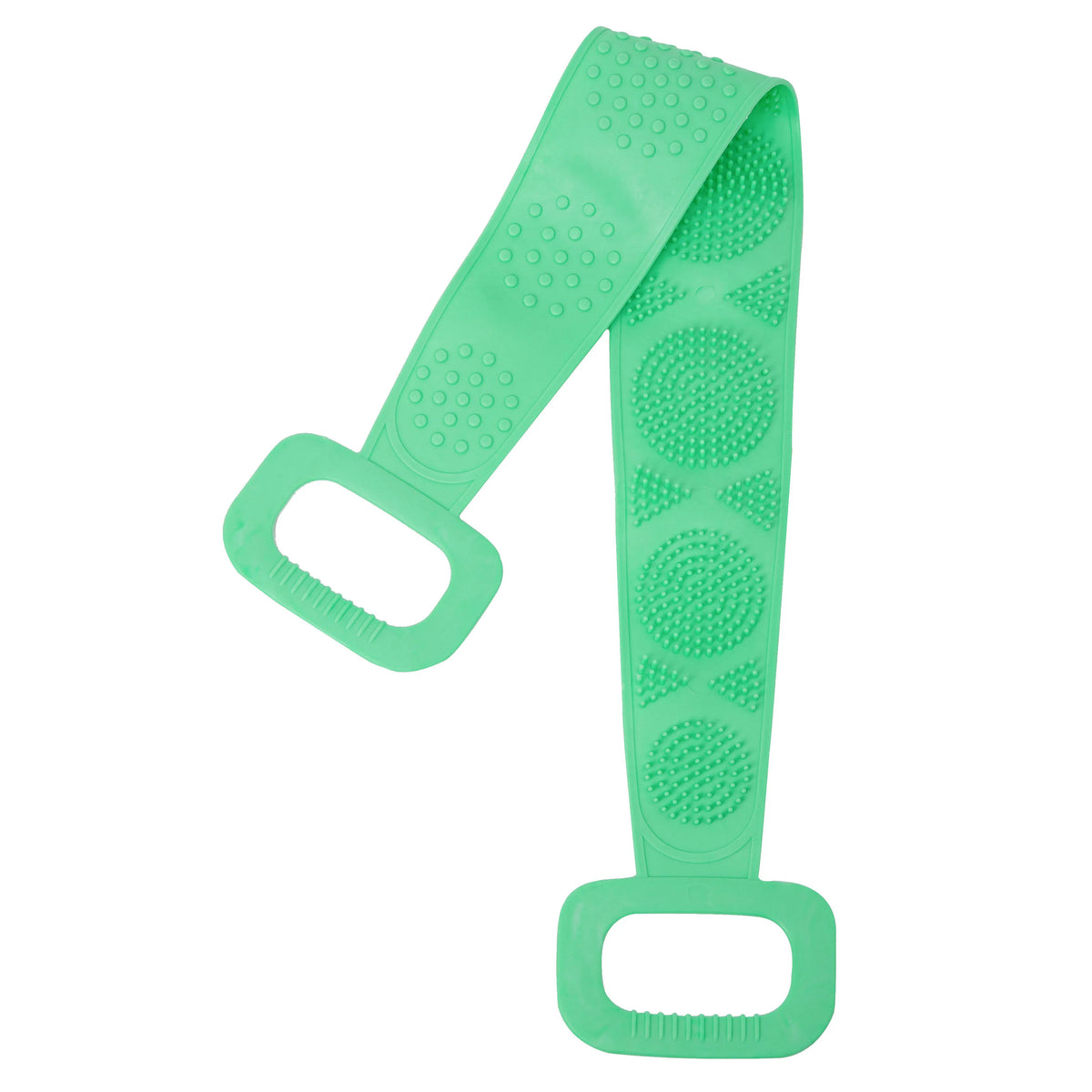 Silicone Body Scrubber Bath Brush – Extra Long Strip & Handle for Easy Back Exfoliating