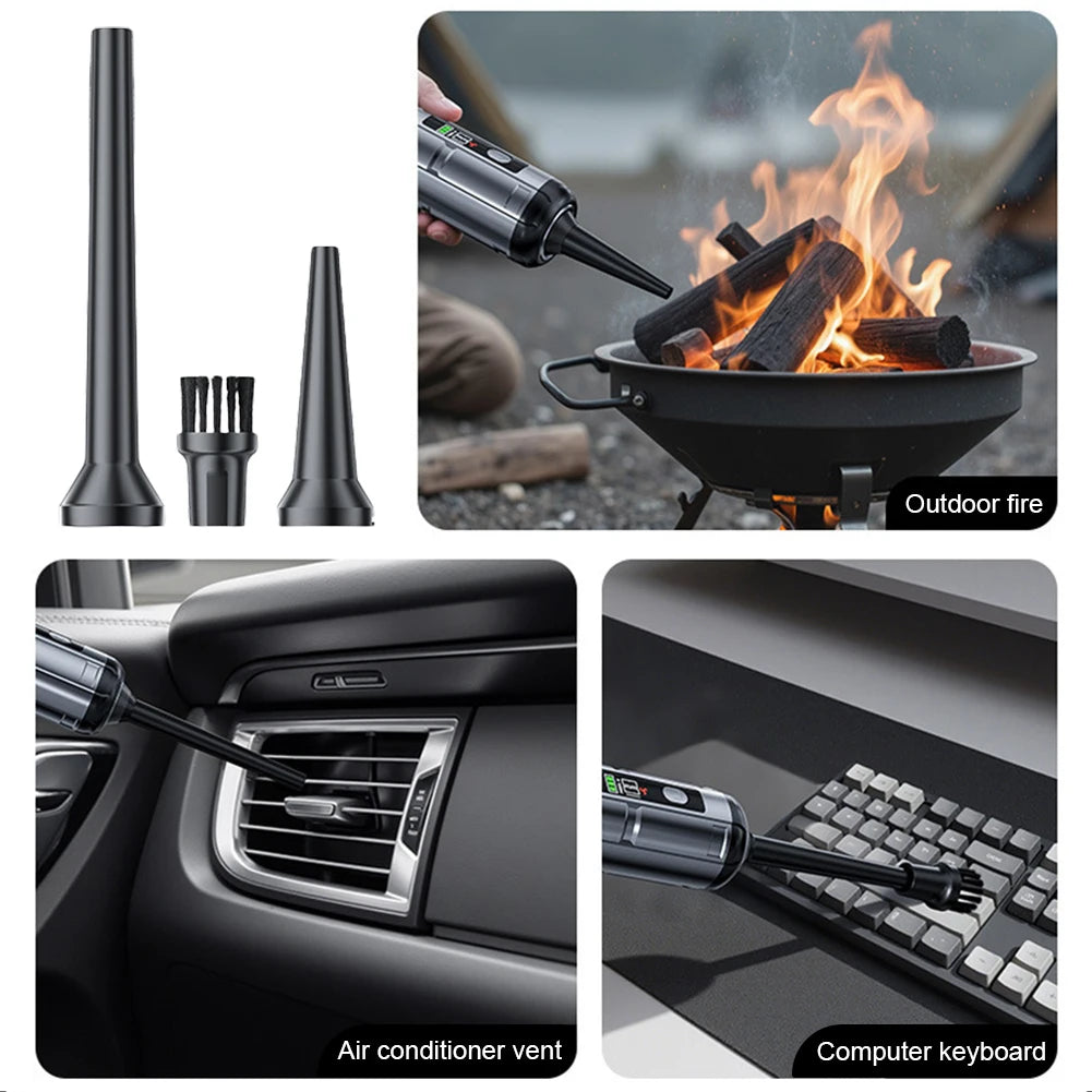 Handheld Car Vacuum – 17kPa Cordless Brushless Cleaner