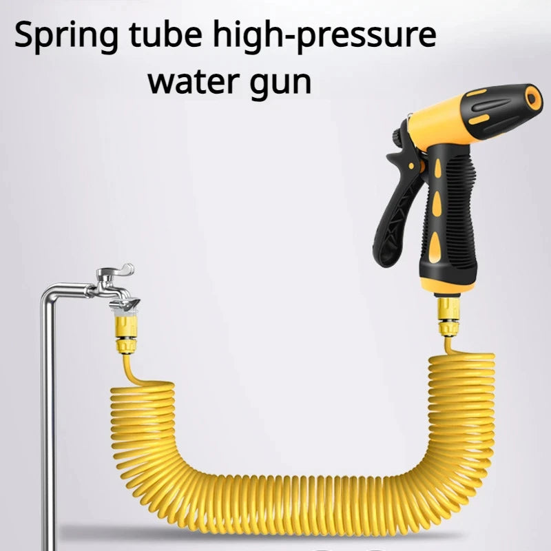 Telescopic High-Pressure Extension Hose Car Washing Tool Set – 10m or 20m for Pressure Cleaners