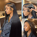 100% Malaysian Bone Straight Lace Front Wig | 30 Inch 13x4 13x6 Pre-Plucked Remy Human Hair