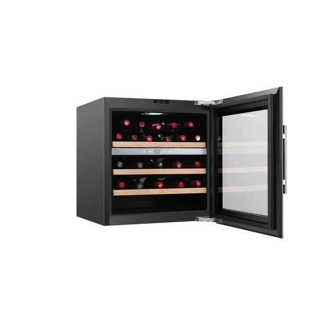 High-End Electric Wine Cooler — Full Glass Door Wine Fridge for 30 Bottles, Premium Wine Refrigerator