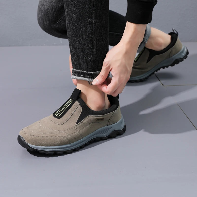 Men's Mesh-Lined Slip-On Casual Sneakers