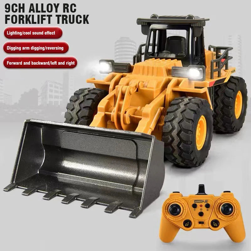 2.4G RC Construction Truck – Alloy Excavator, Bulldozer & Dump Truck for Kids