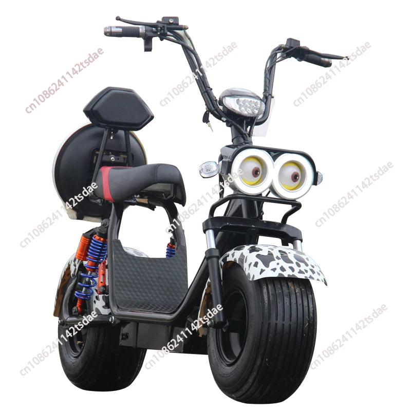 New Electric Vehicle Large Wide Tire Adult Two-Wheeler Off-Road Scooter Battery Electric Motorcycle Sports Car