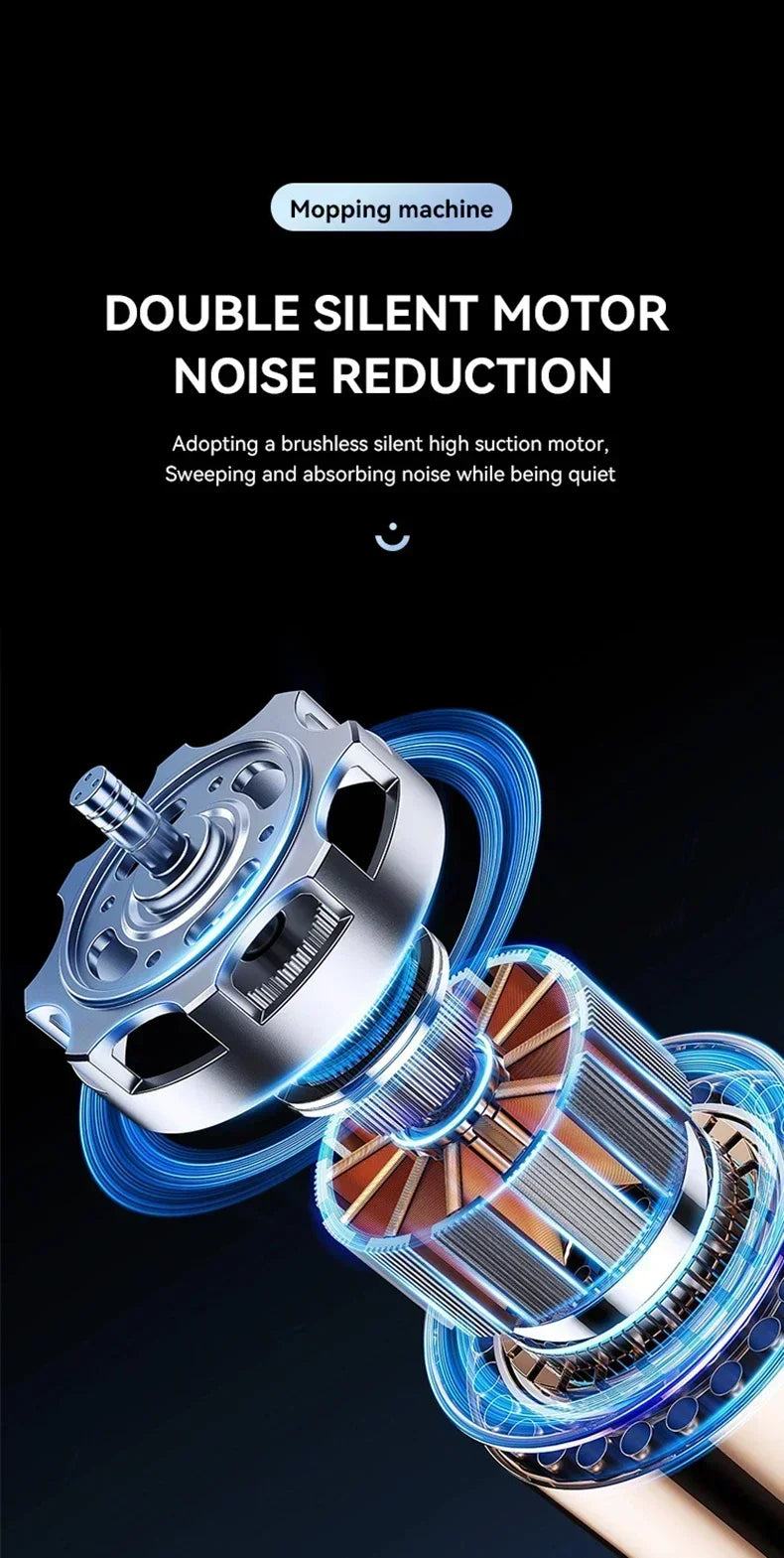 Smart Robot Vacuum Cleaner – 2000Pa Suction, Sweep & Mop, Smart Mapping for Pet Hair