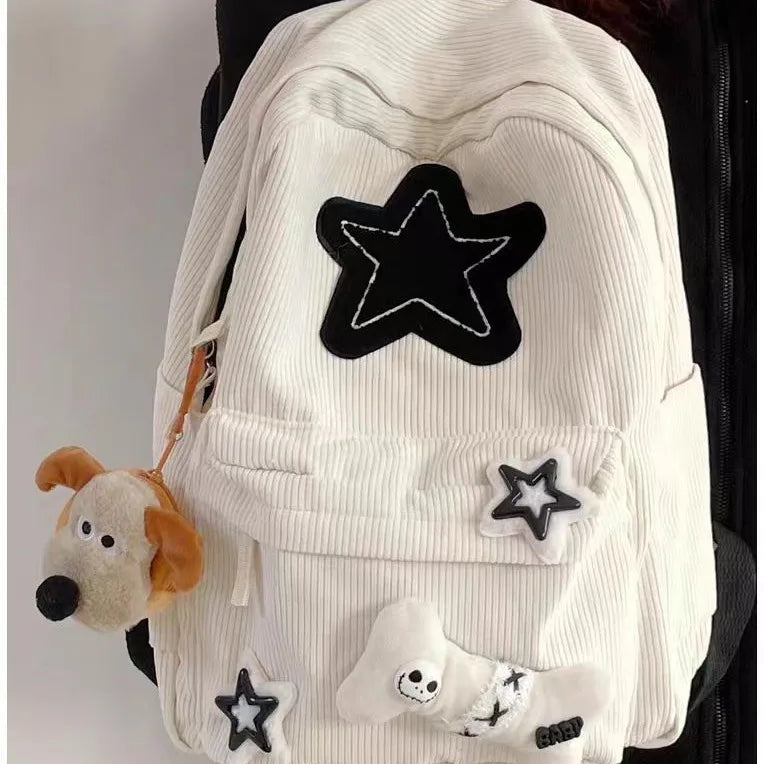 Corduroy Backpack – Girls School & Everyday Book Bag