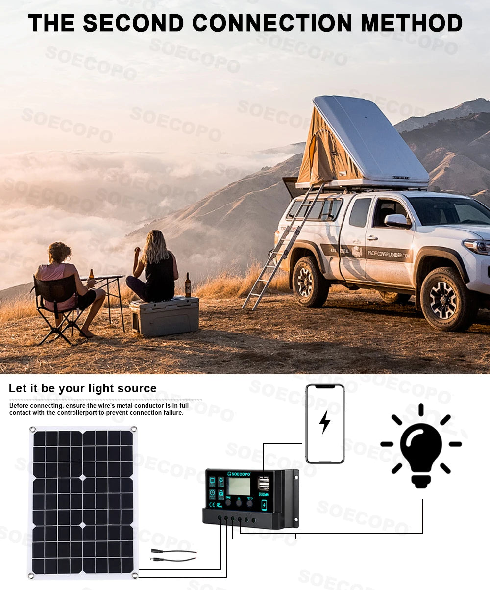 Off-Grid Solar Kit – 10000W Inverter, 500W Solar Panels, 100A Controller, DC 12V/24V to AC 110V/220V
