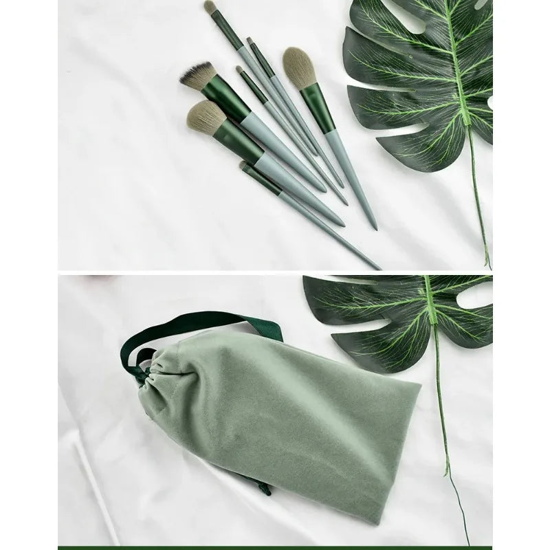 Soft Hair Makeup Brush Set — Foundation & Blush