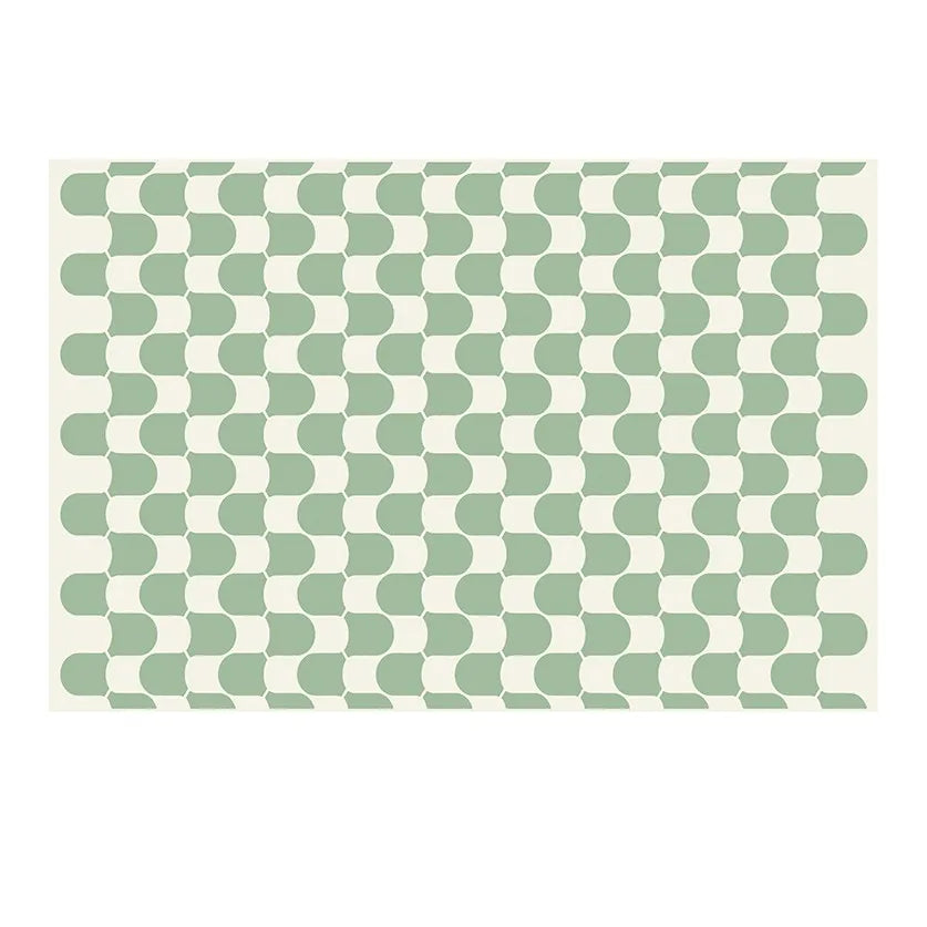 French Retro Checkerboard Plush Rug – Large Area Plaid Carpet for Bedroom & Living Room, 20 Styles & 10 Sizes