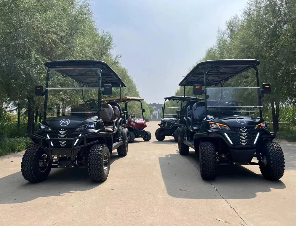 Supreme Luxury Electric Golf Cart — 4WD Off-Road 2/4/6 Seater, 48V–72V, 4–7.5kW