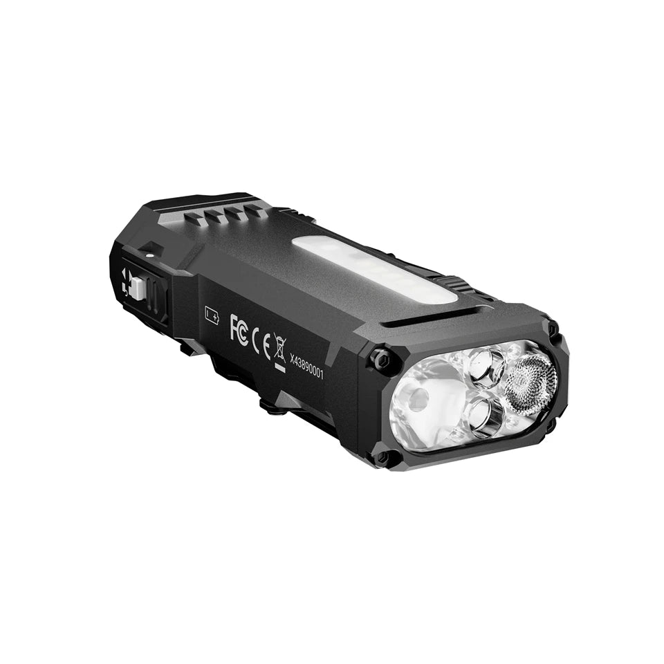 Wuben X4 Stepless Dimming EDC Flashlight – RGB LED, 3400mAh 18650 Battery, USB-C & Magnetic Tail