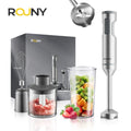 4-in-1 Hand Immersion Blender – Stainless Steel Stick Mixer, 700ml Beaker, 500ml Processor & Whisk